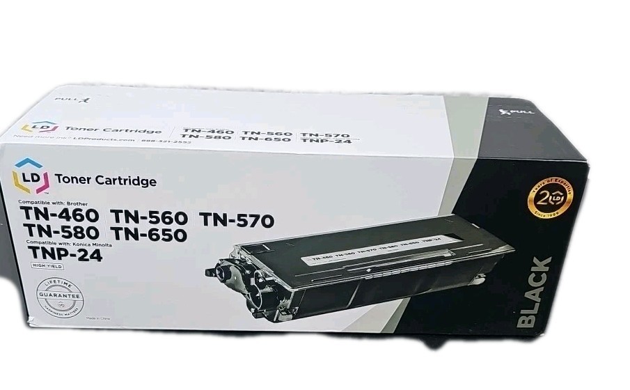 LD Toner Cartridge for Brother TN460 TN560 TN570 TN580 TN650 TNP24 Black New