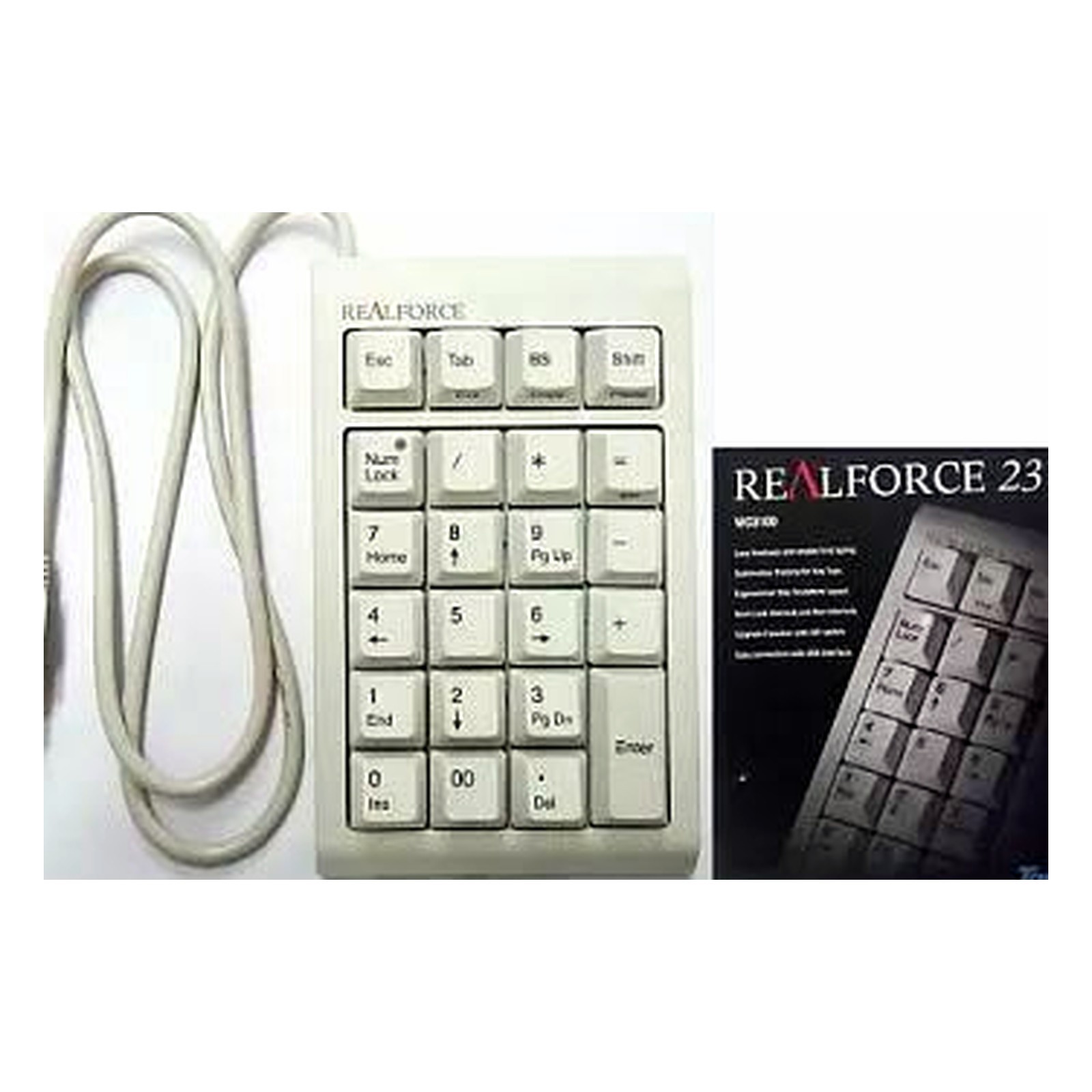 Topre Realforce 23U WC0100 USB Numpad Keypad White Capacitive Japan USED