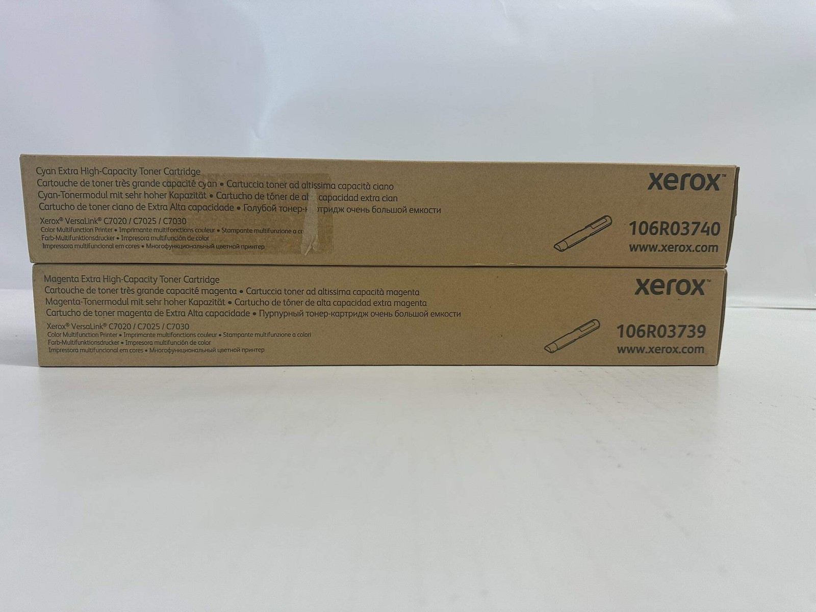 2 Genuine Xerox VersaLink C7020 C7030 CM EXTRA High Capacity Toners 106R03737,40