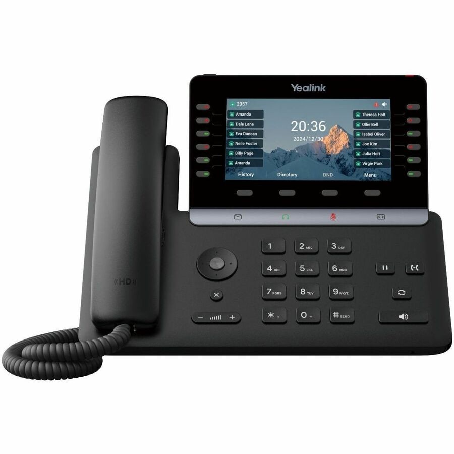 Yealink SIP-T85W IP Phone - Corded - Corded/Cordless - Wi-Fi, Bluetooth, DECT -