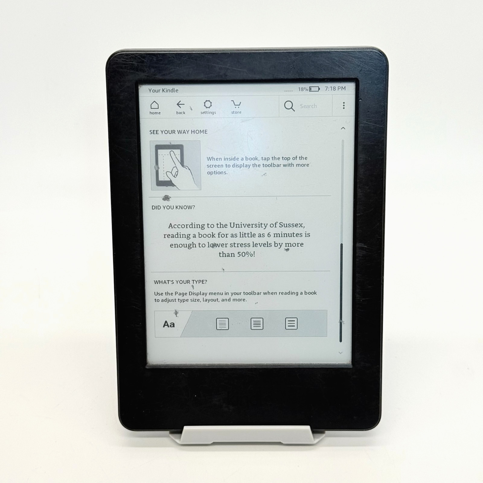 Amazon WP63GW Kindle 7th Generation Black - Tested READ