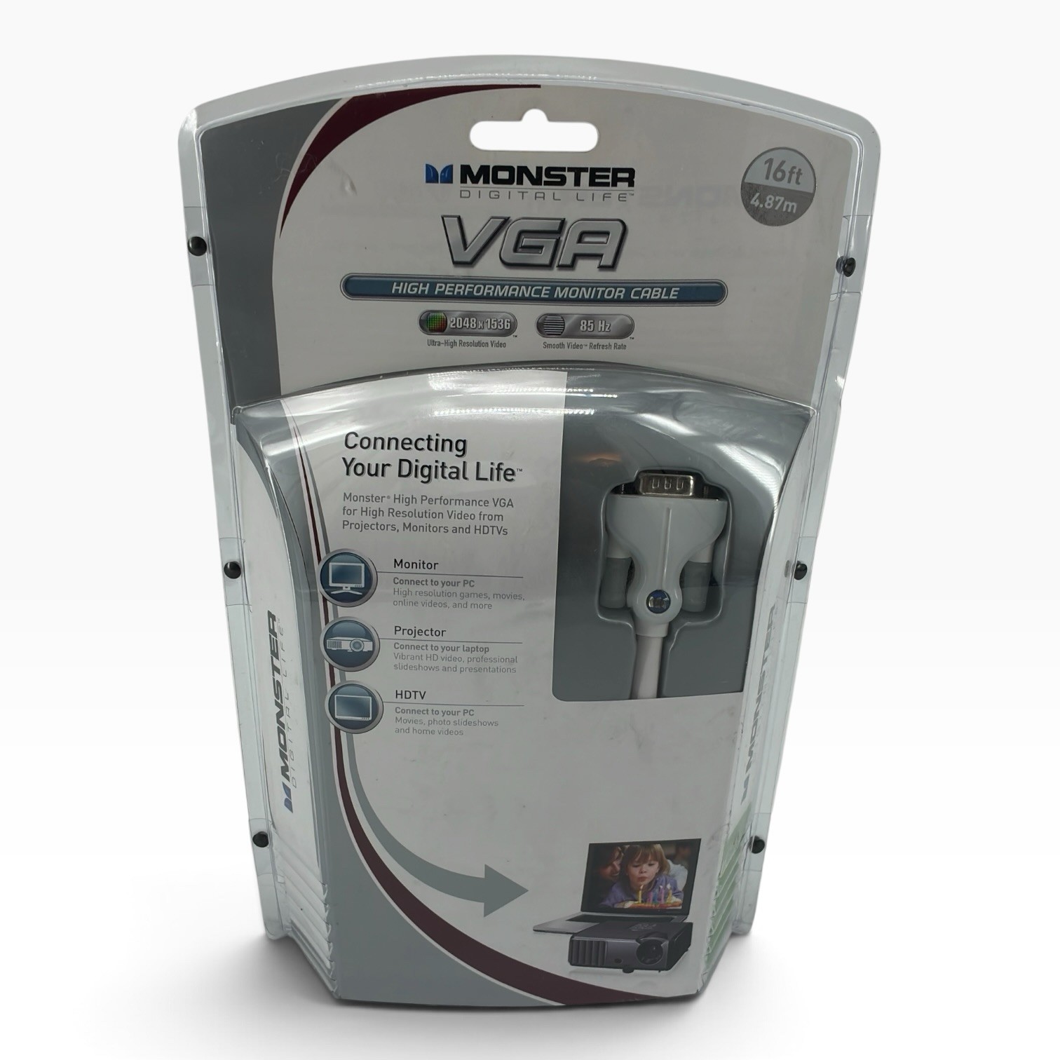 Monster VGA High Performance Monitor Cable 16ft - Sealed (GG)