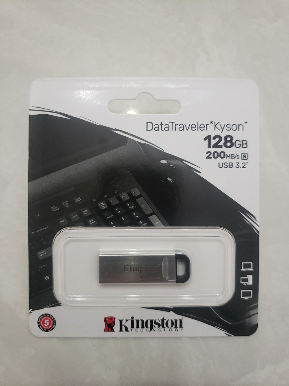 Kingston 128GB Kyson DTKN USB 3.2 Flash Drive Metal Drive