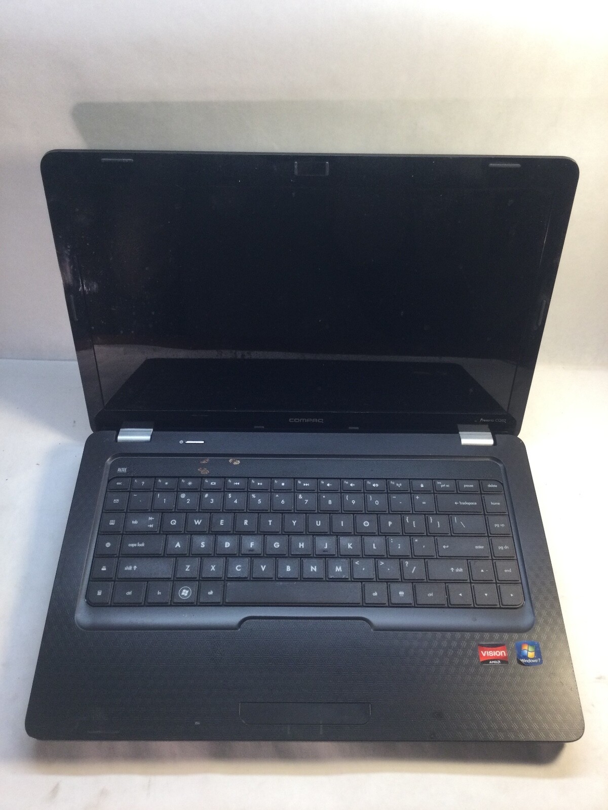 Compaq Presario CQ62 AMD Sempron V120  -DOES NOT POWER/NO WiFi Card -MZ