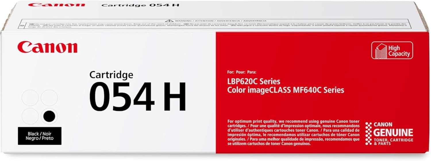 New Orginal Canon 054H Toner Cartridge 1-Pack Black High Yield LBP620C