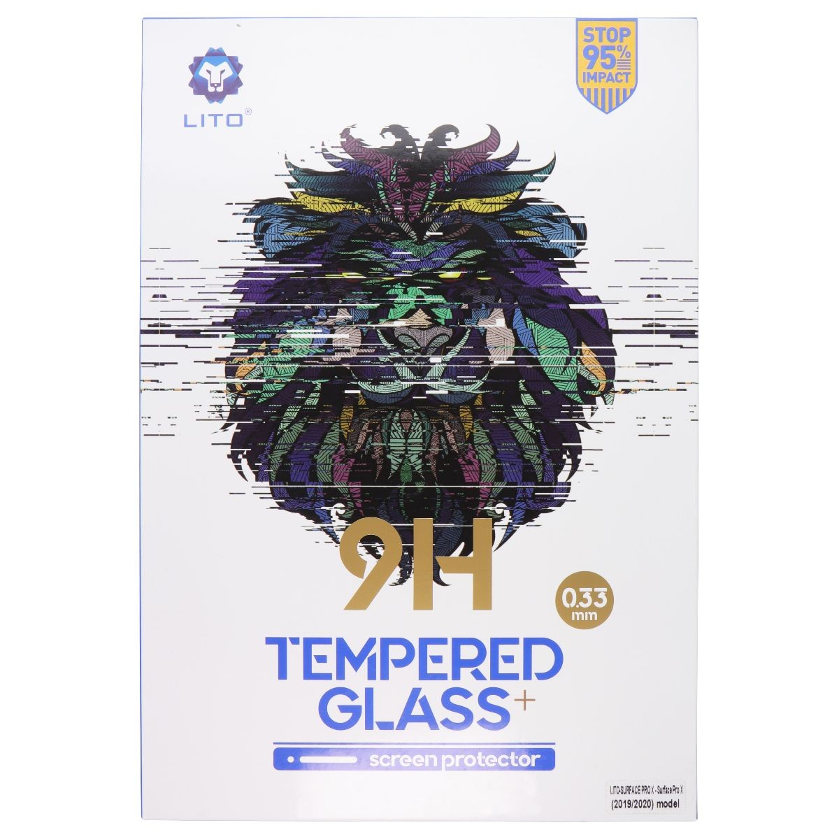 LITO 9H Tempered Glass Screen Protector for Surface Pro X (2019/2020) - 5 Pack