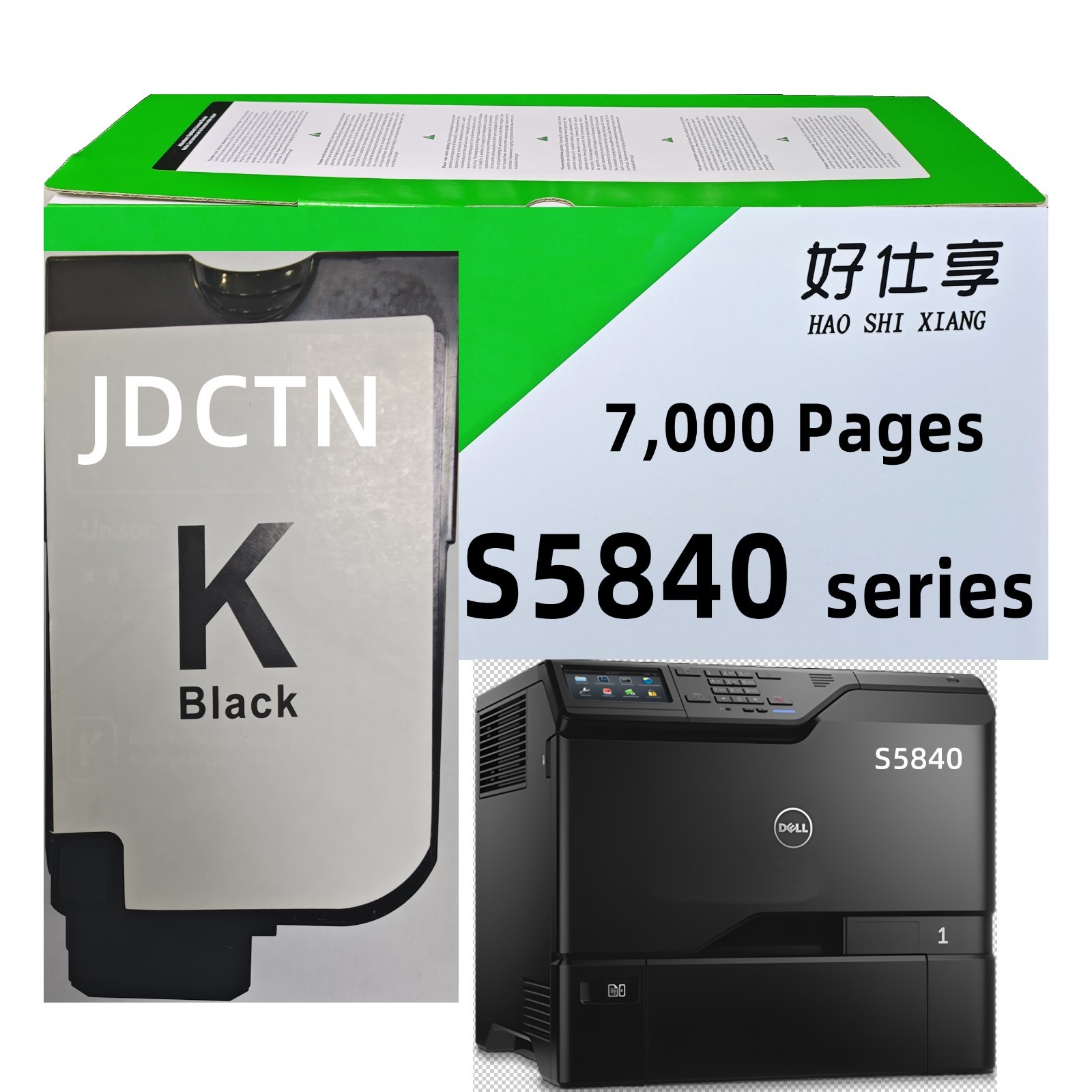 S5840 Black Toner Cartridge Compatible for Dell JDCTN S5840DN S5840CDN Printer
