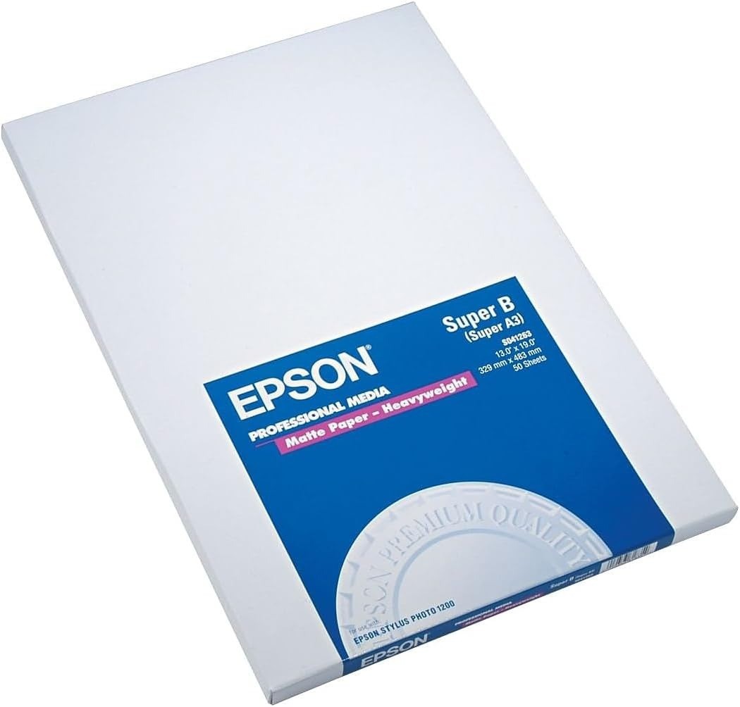 Epson S041263 Premium Matte Paper 13x19 50 Sheets 