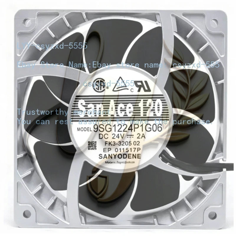 Sanyo 12CM 9SG1224P1G06 24V 2A 4-Wire PWM High-Airflow Cooling Fan