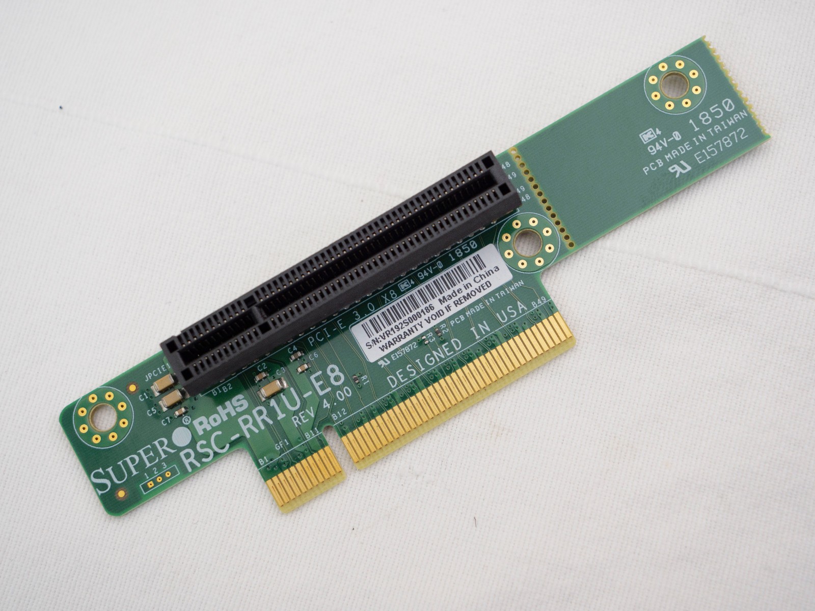 Supermicro Riser Card LHS PCI-Express x8 Server RSC-RR1U-E8 PCI-E 3.0*8 REV 4.00