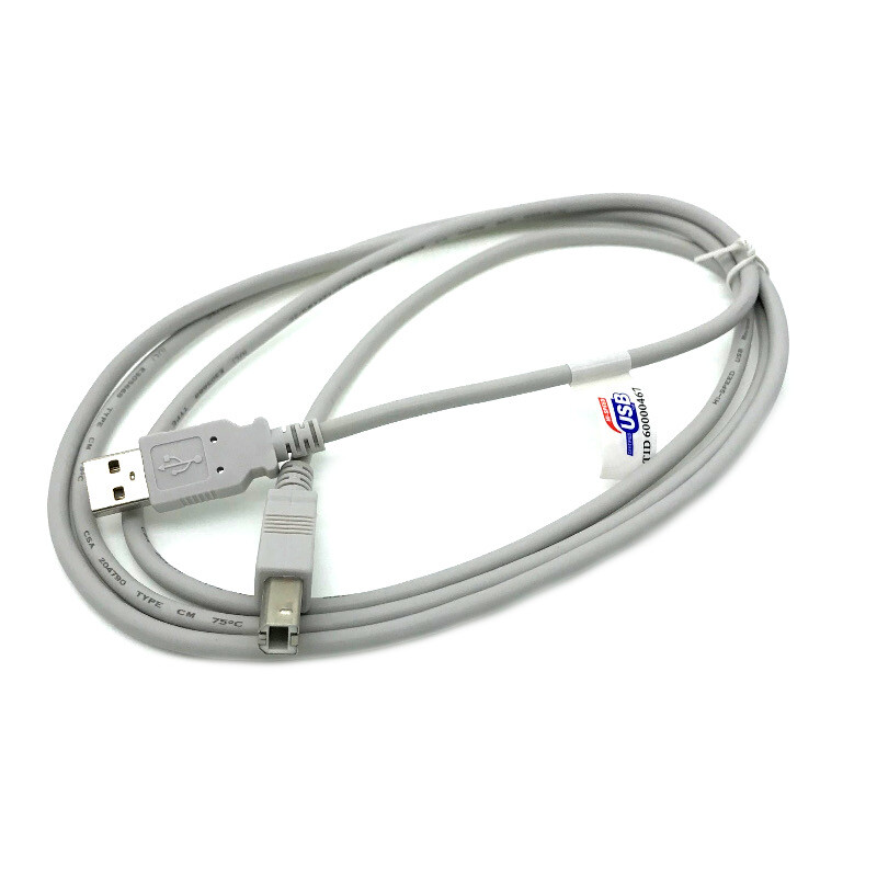 6ft USB Cord WHT for EPSON ECOTANK ET2650 ET-2670 ET2720 ET-2550 ET2750 ET-2720