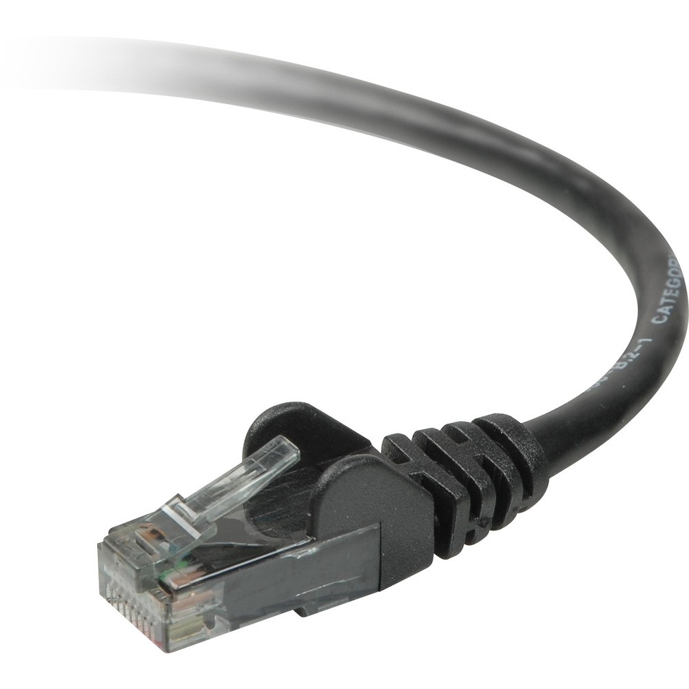 Belkin A3L980B50-BLK-S 50ft CAT6 Ethernet Patch Cable Snagless RJ45 M/M Black