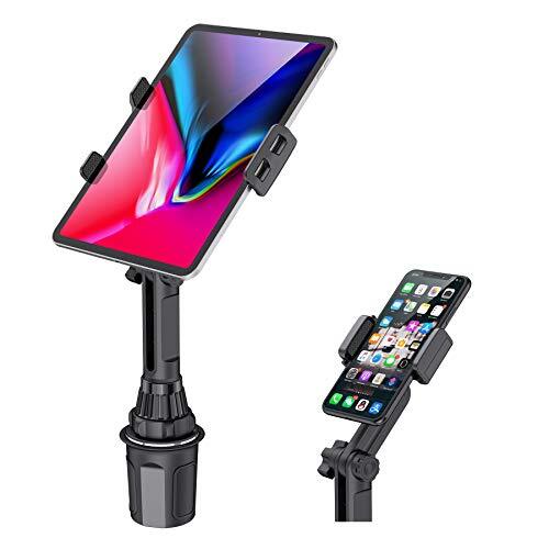 Portavasos para coche, soporte para tableta y teléfono, automóvil ajustable