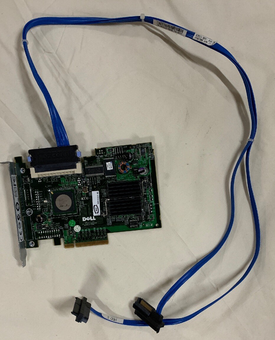 Dell 0UN939 PCI-e Raid Controller MS58 W/Cables