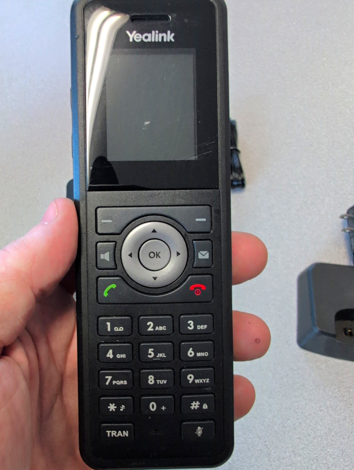 Yealink W59R DTEC rugged handset with DTEC base G2U
