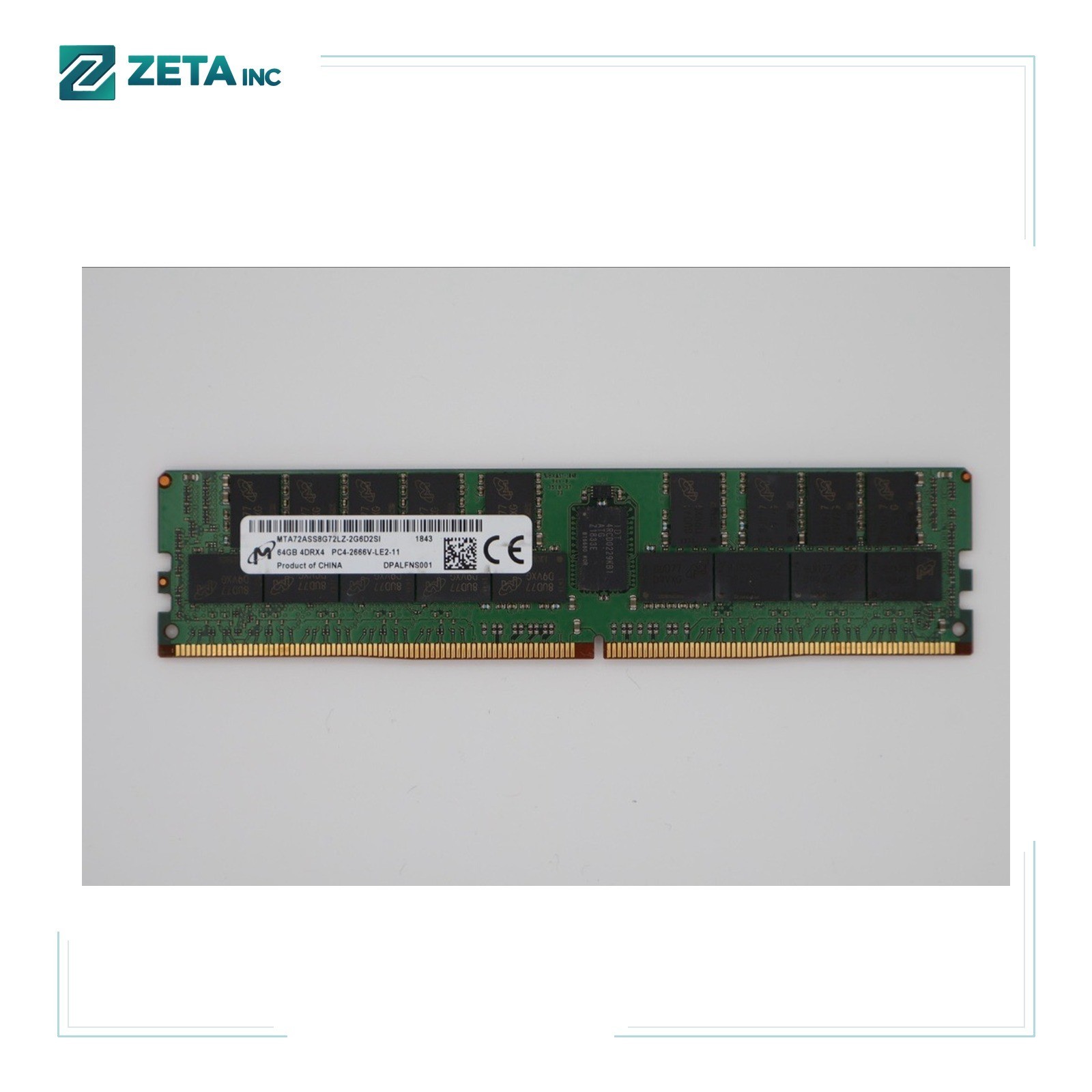 MTA72ASS8G72LZ-2G6D2 incron 64GB (1X64GB) 4DRX4 PC4-2666V LRDIMM Memory