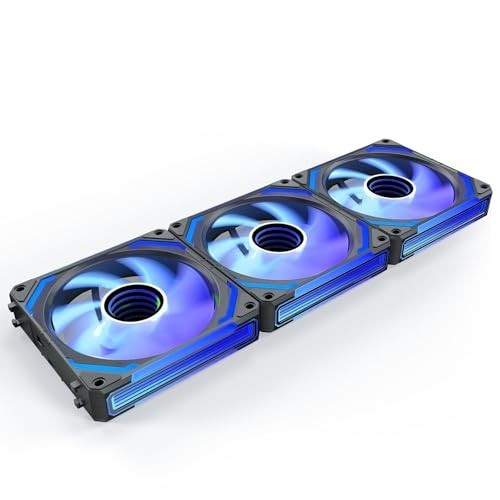 3 Pack 120mm Case Fan, Reverse Fan, 2000 RPM, 3-Pin Connector