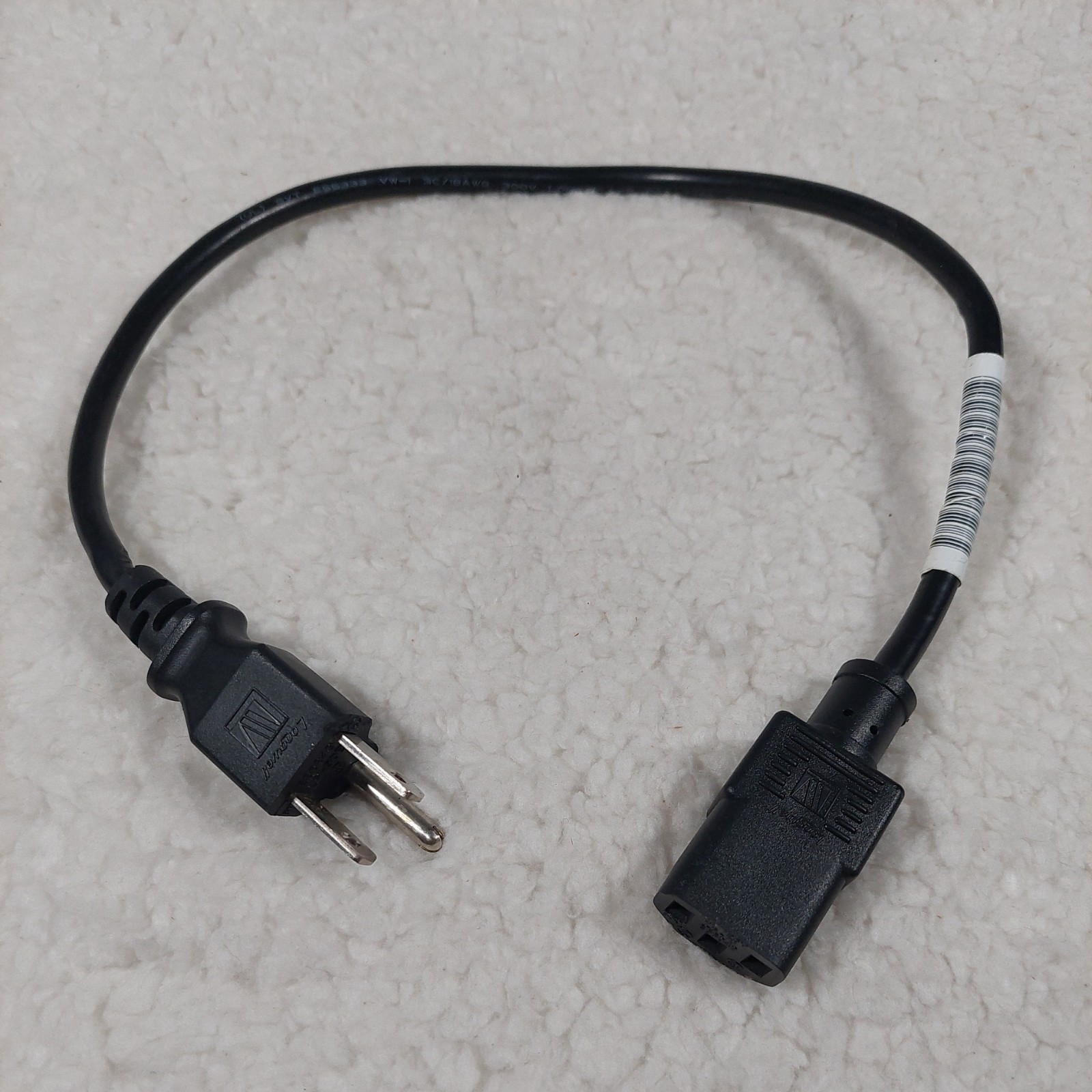 Longwell E55349 LP-31 LS-13 Computer Power Cord 10A 125V - 16" Long