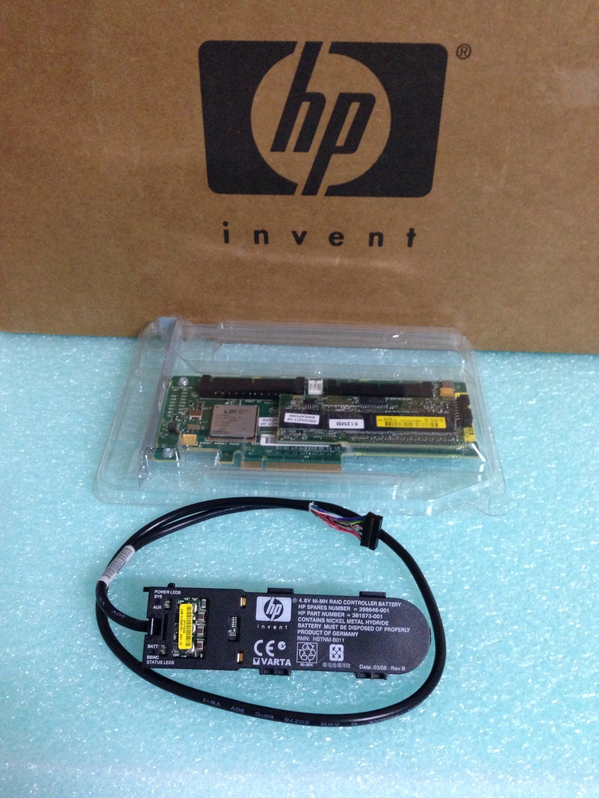 HP 411064-B21 smart array p400/512mb bbwc controller