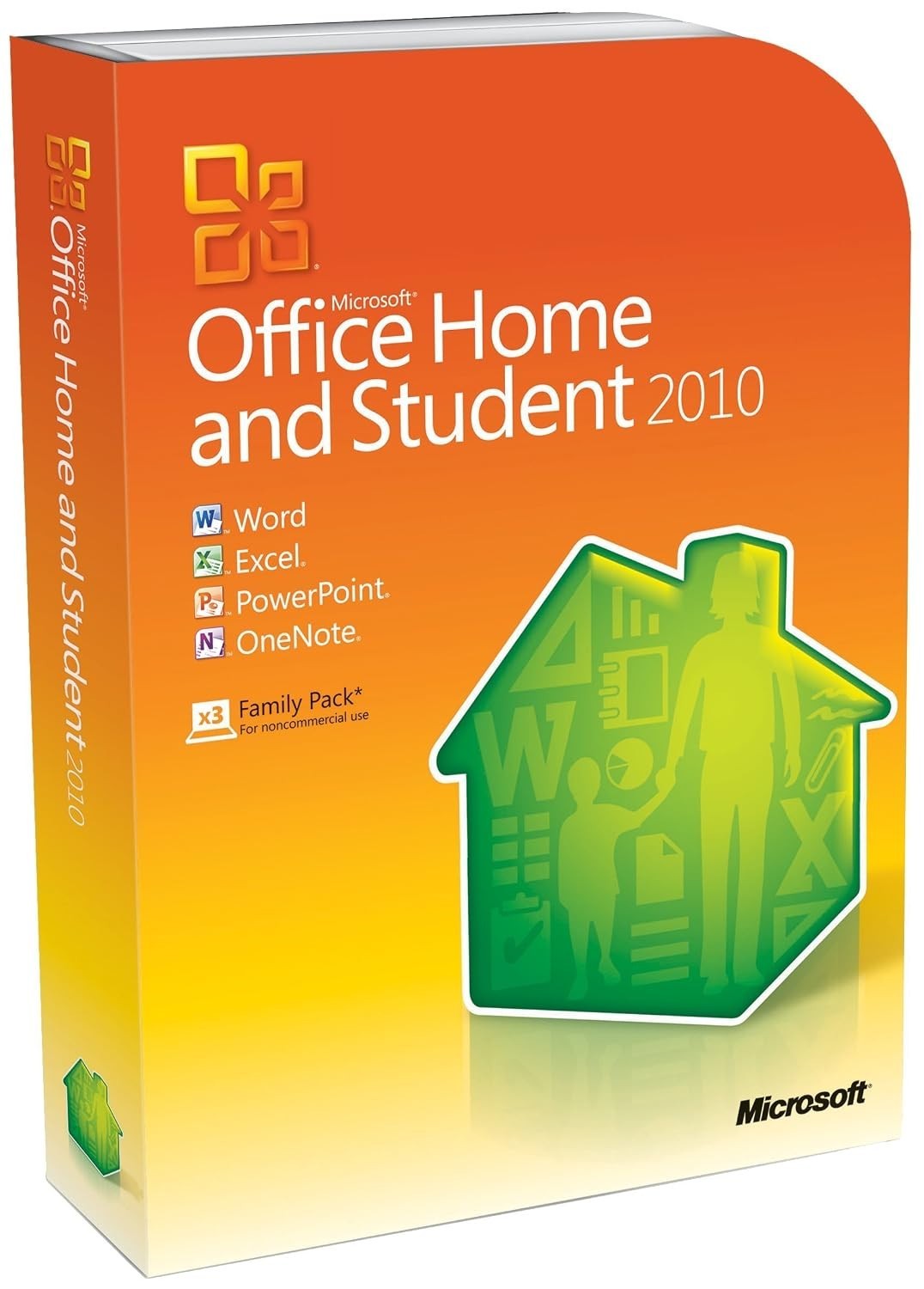 Microsoft Office Home and Student 2010 Software for Windows w/ Product Key