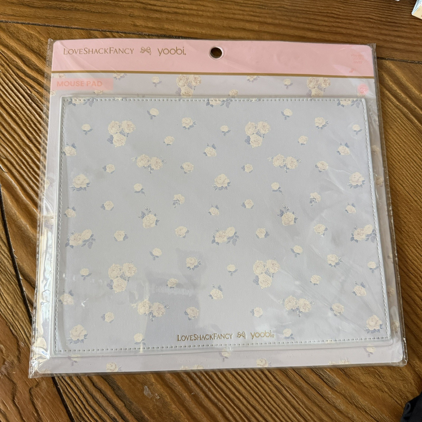 LoveShackFancy x yoobi Patterned Mouse Pad blue/White Floral