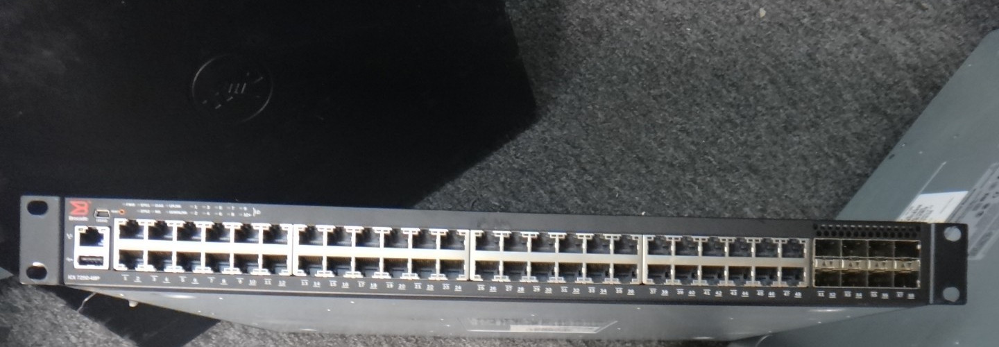 Brocade ICX 7250 48-Port Ethernet PoE Switch ICX7250 - 48P - 2X10G with P/Cable