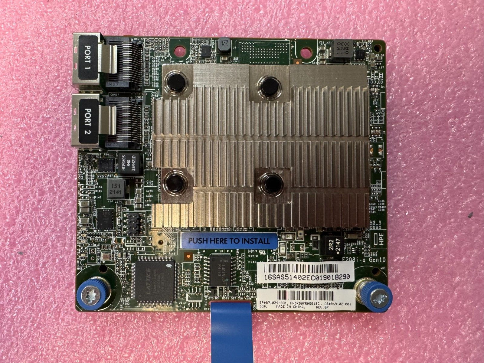 871039-001 HPE Smart Array E208i-a SR Gen10 Storage Controller (RAID) 869102-001
