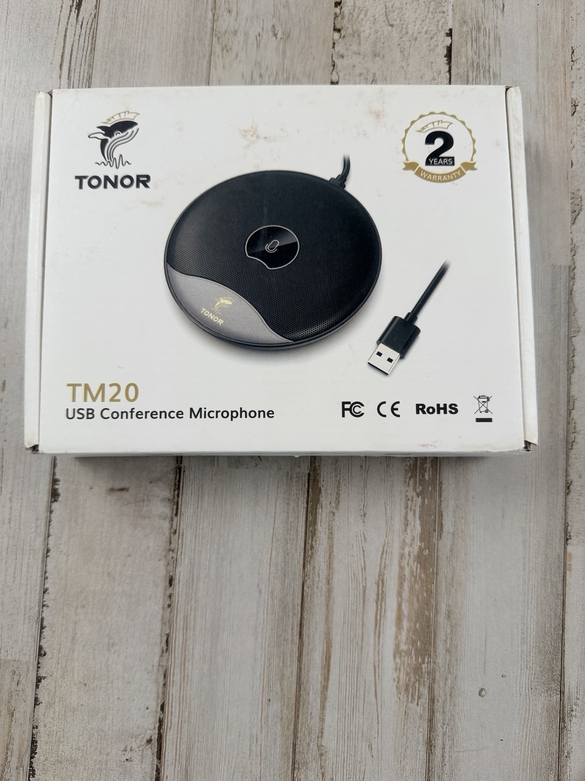 TONOR TM20 Conference Microphone 360° PC condenser Mic Never Used Fast Ship