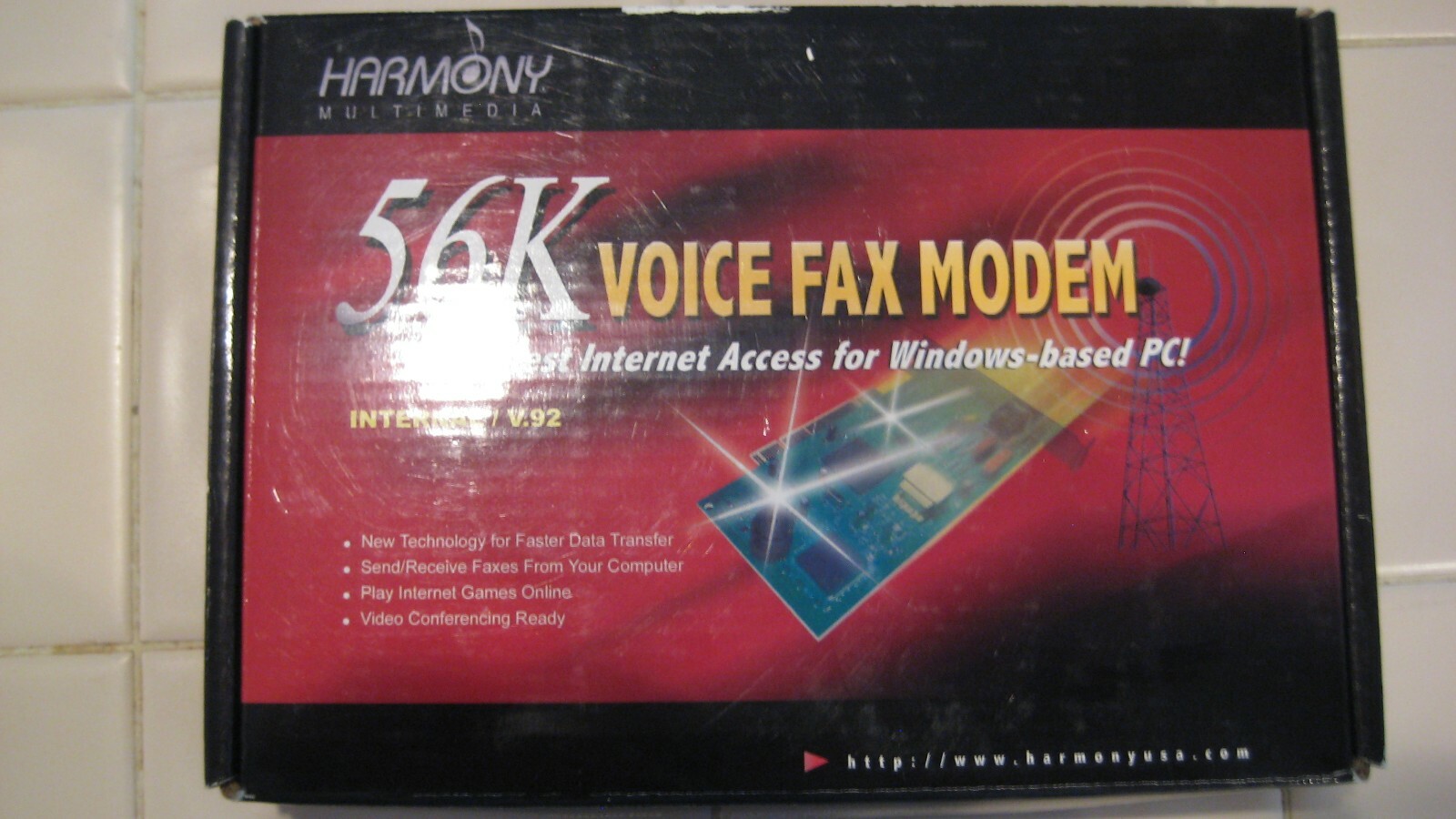 Harmony 56K Voice/Fax v.92 Modem (P/N HM18025)