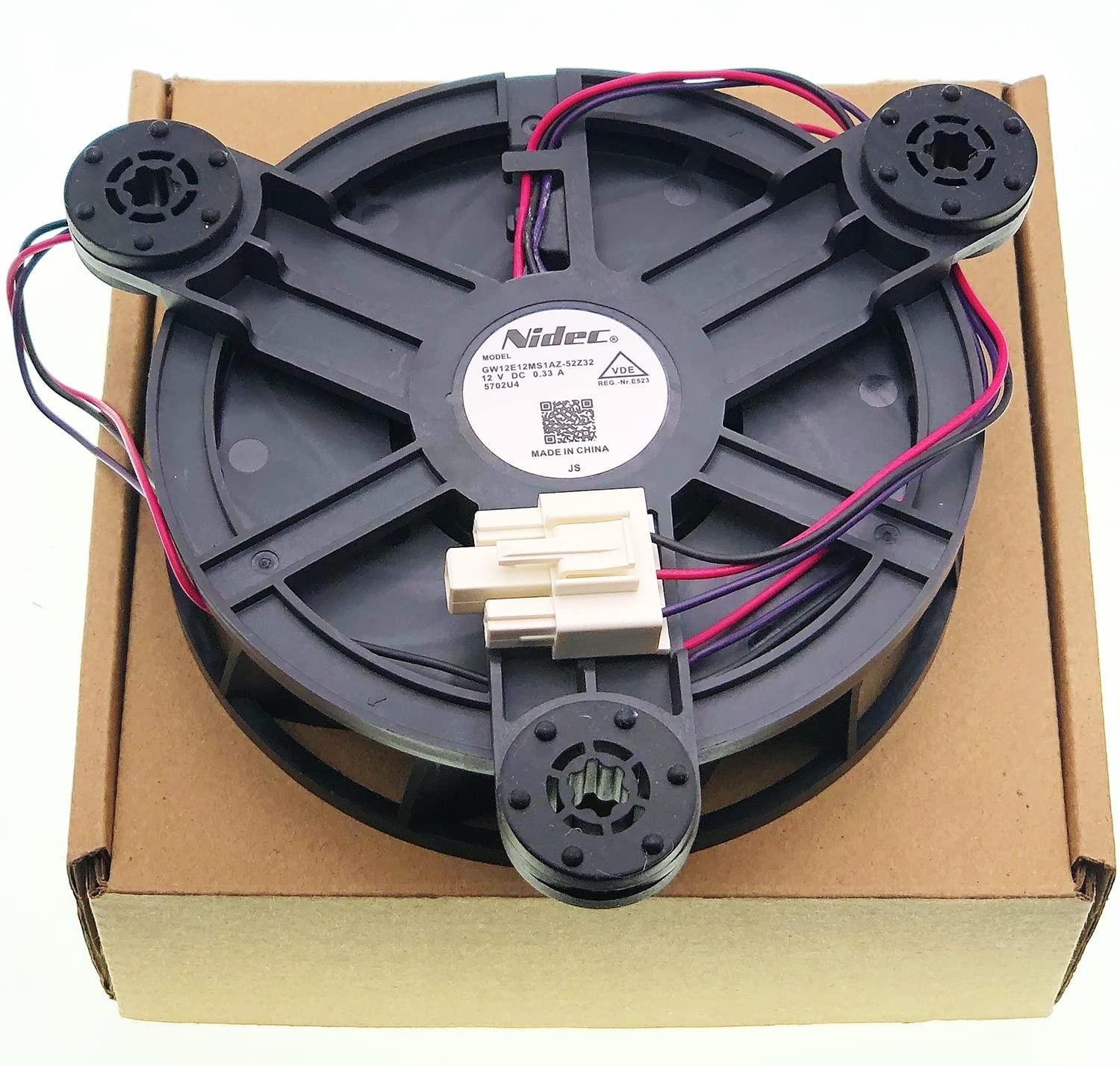 GW12E12MS1AZ-52Z32 Refrigerator Evaporator Fan Motor DC 12V 0.33A Cooling Fan
