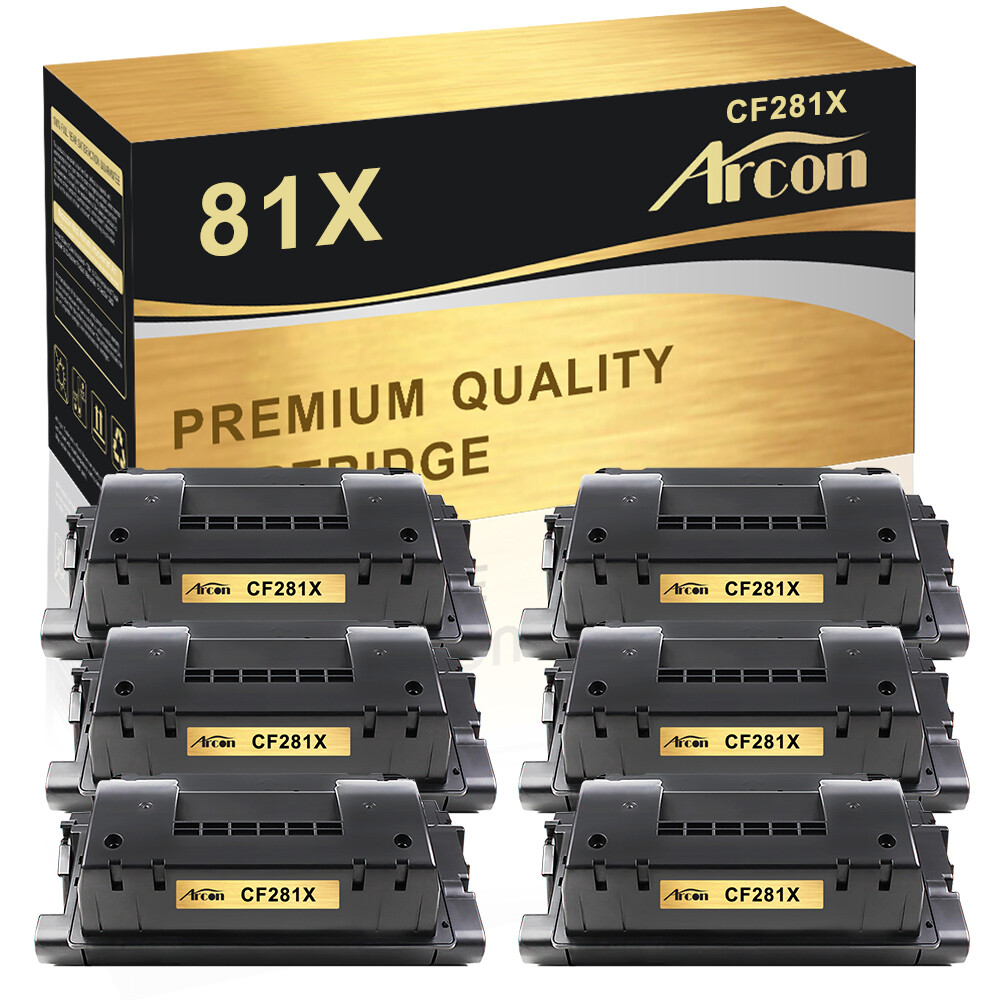 6PK CF281X 81X Black Toner Cartridge Fit For HP Laserjet MFP M606dn M606x M630dn