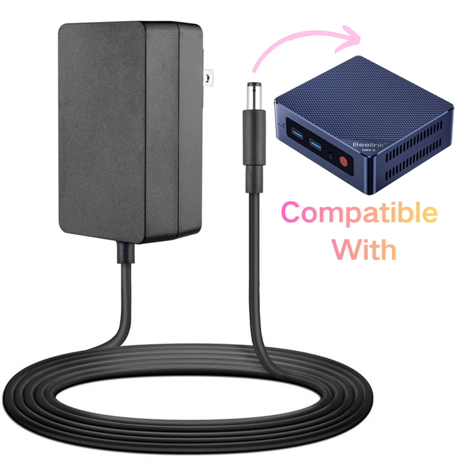 Charger For Beelink Mini S13 Mini PC,13th Intel Twin Lake-N150 Beelink PC S12