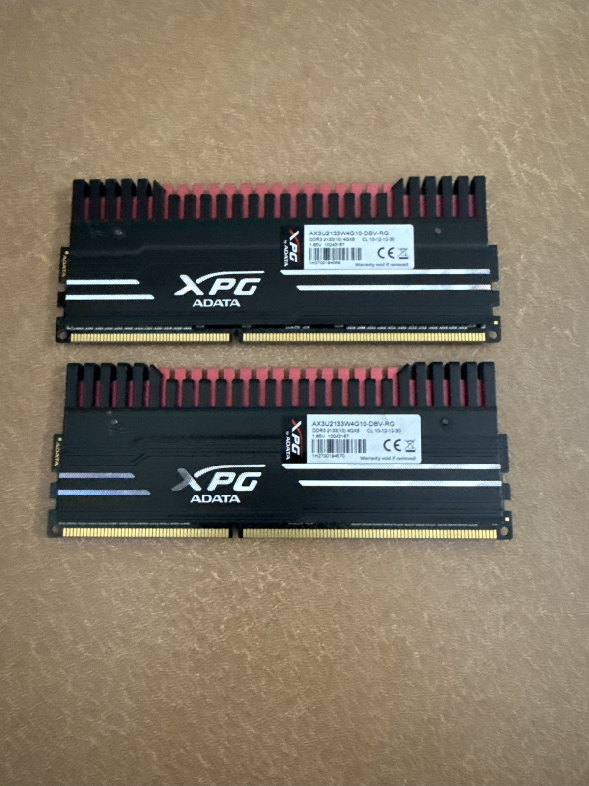 XPG ADATA DDR3 2133MHz 8GB (2*4GB) CL 10-12-12-30 1.65V