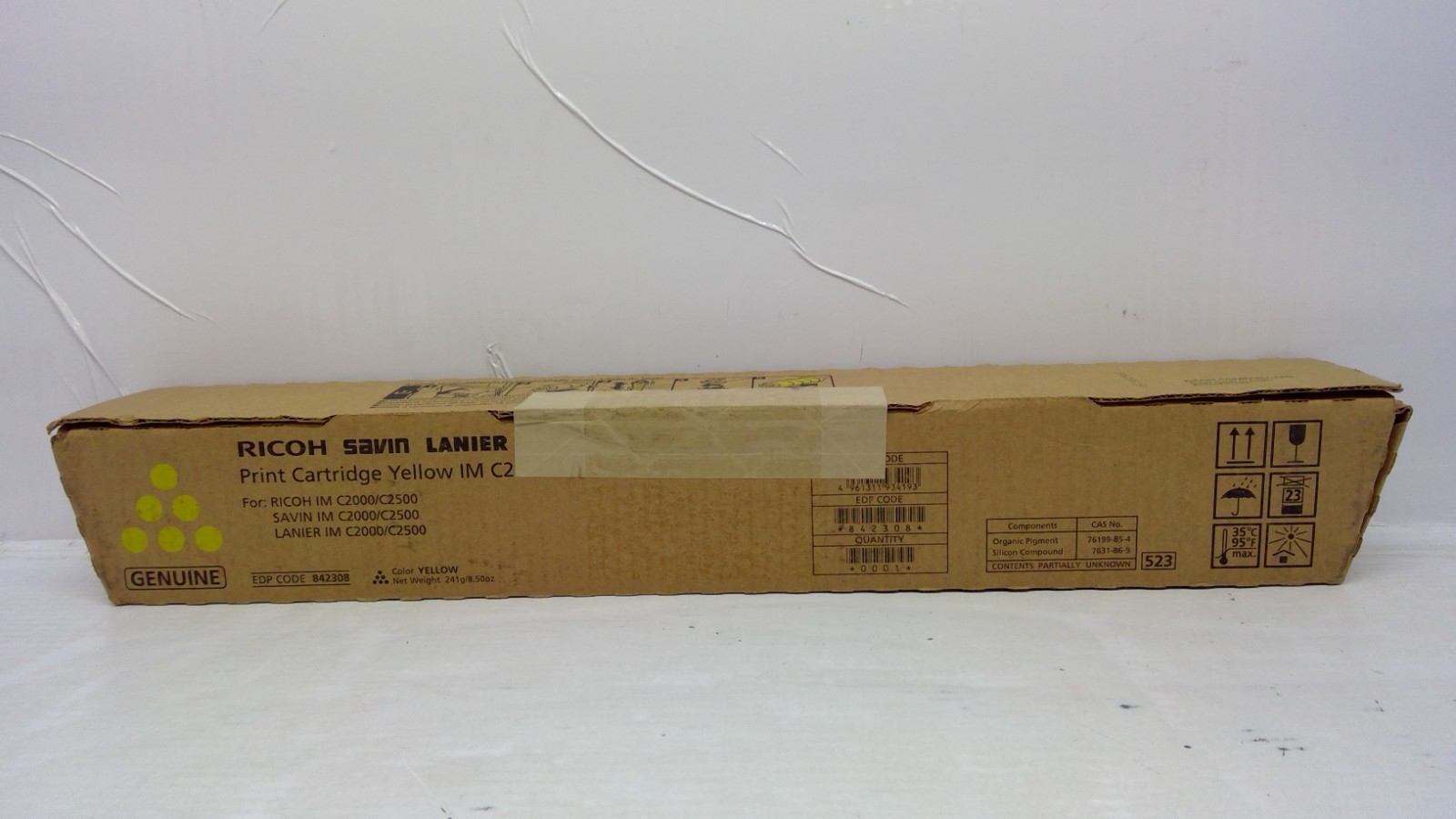 Genuine Ricoh Savin Lanier 842308 IM C2500 Yellow Toner for IM C2000/IM C2500