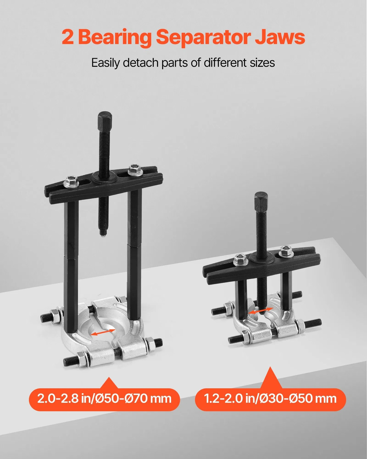 Bearing Puller Kit, 14-Piece 5 Ton Capacity Bearing Separator, Pinion Wheel Bear