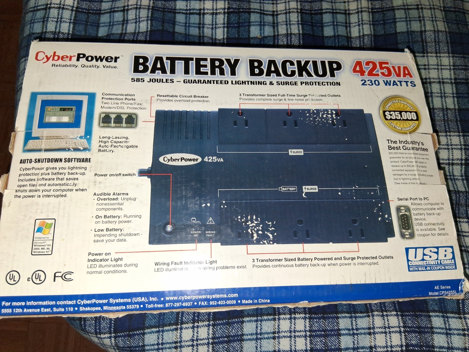 CyberPower CPS425SL UPS System