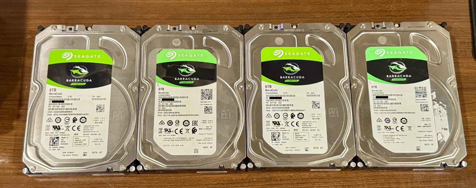 Seagate ST6000DM003 6TB 3.5" SATA Barracuda 5400RPM 256MB 6Gb/s Hard Drive