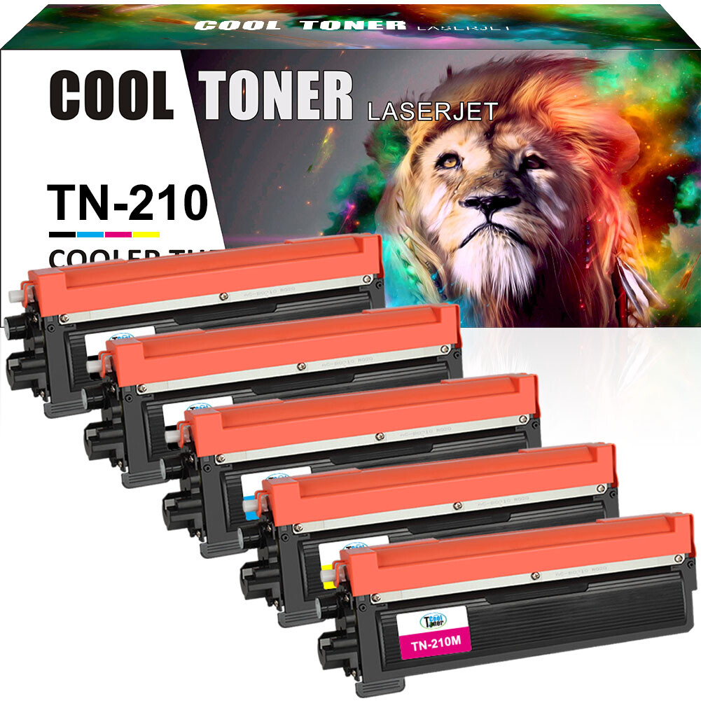*5pk TN210 TN-210 Toner Compatible With Brother MFC-9010CN MFC-9120CN MFC-9320CW
