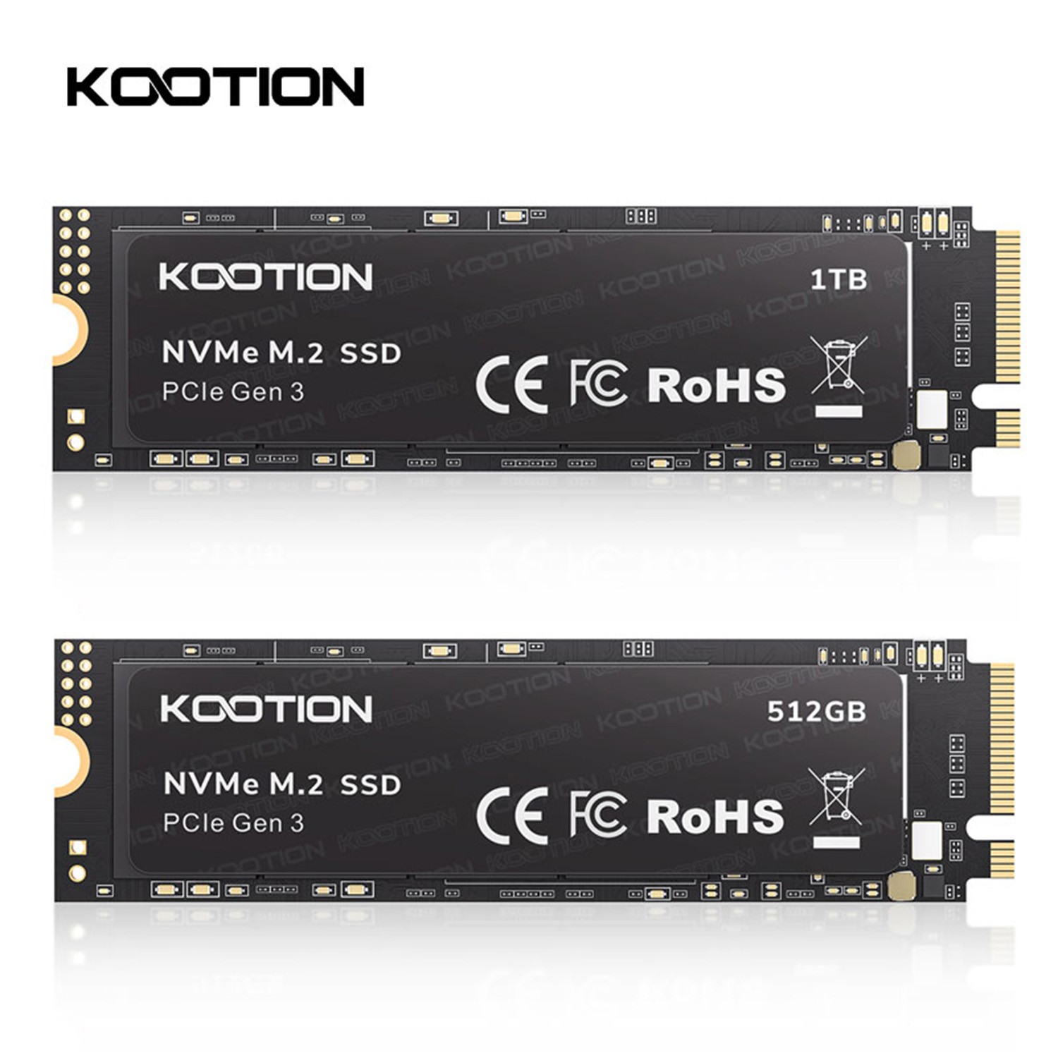 KOOTION 256GB 512GB NVMe M.2 PCIe 2280 SSD Internal Solid State Drive 3000MB/s