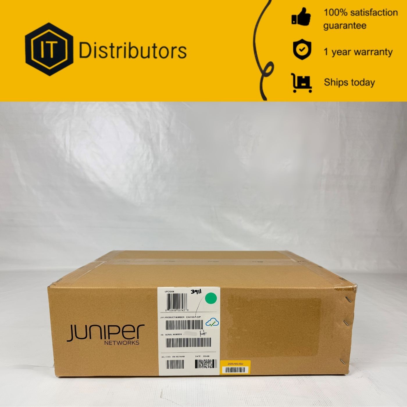 Juniper EX4100-F-12P / New / 1 Year Warranty / Ships Today