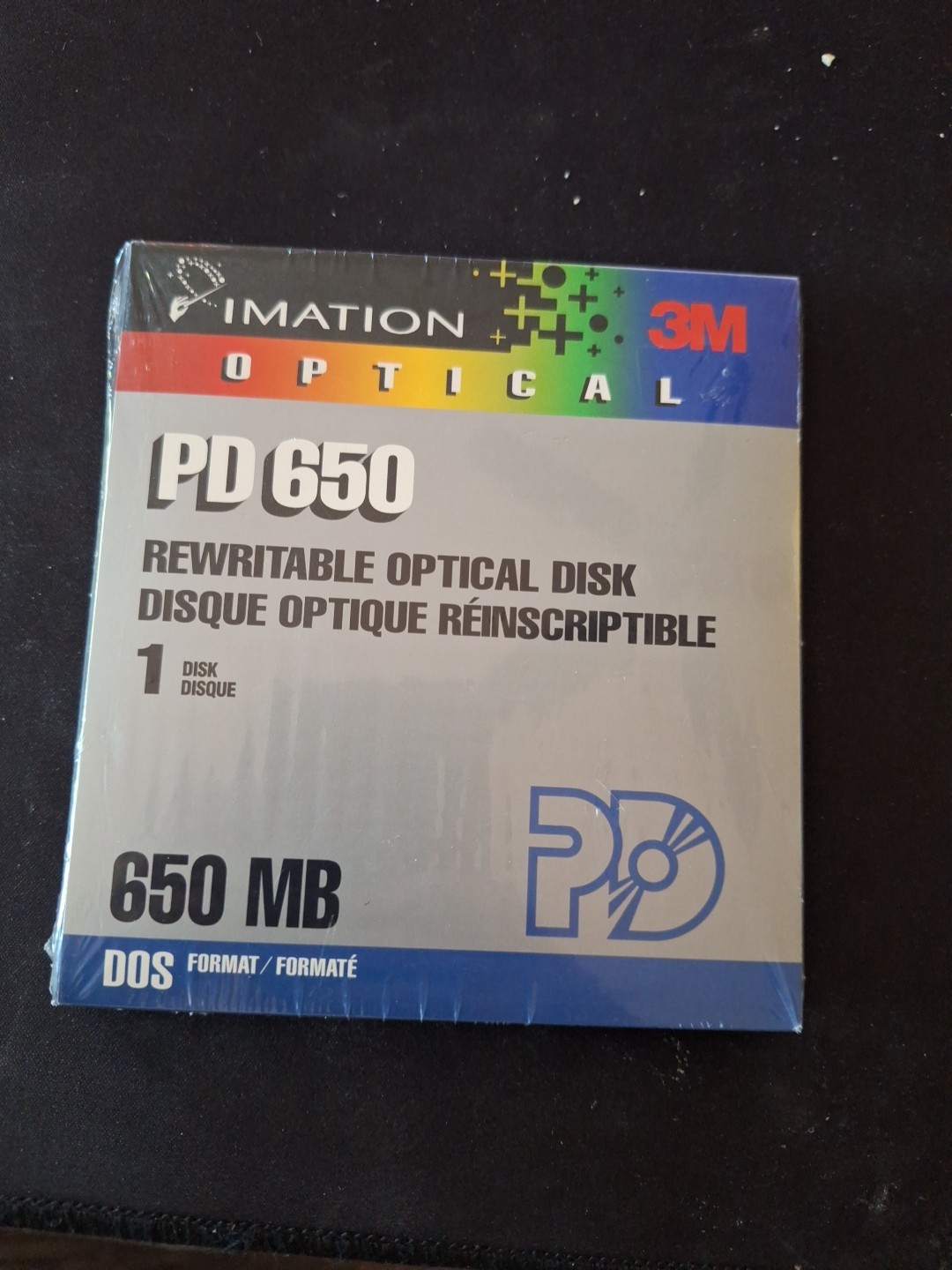 Imation 3M Optical PD 650 Rewritable Optical Disk. DOS Formatted NEW