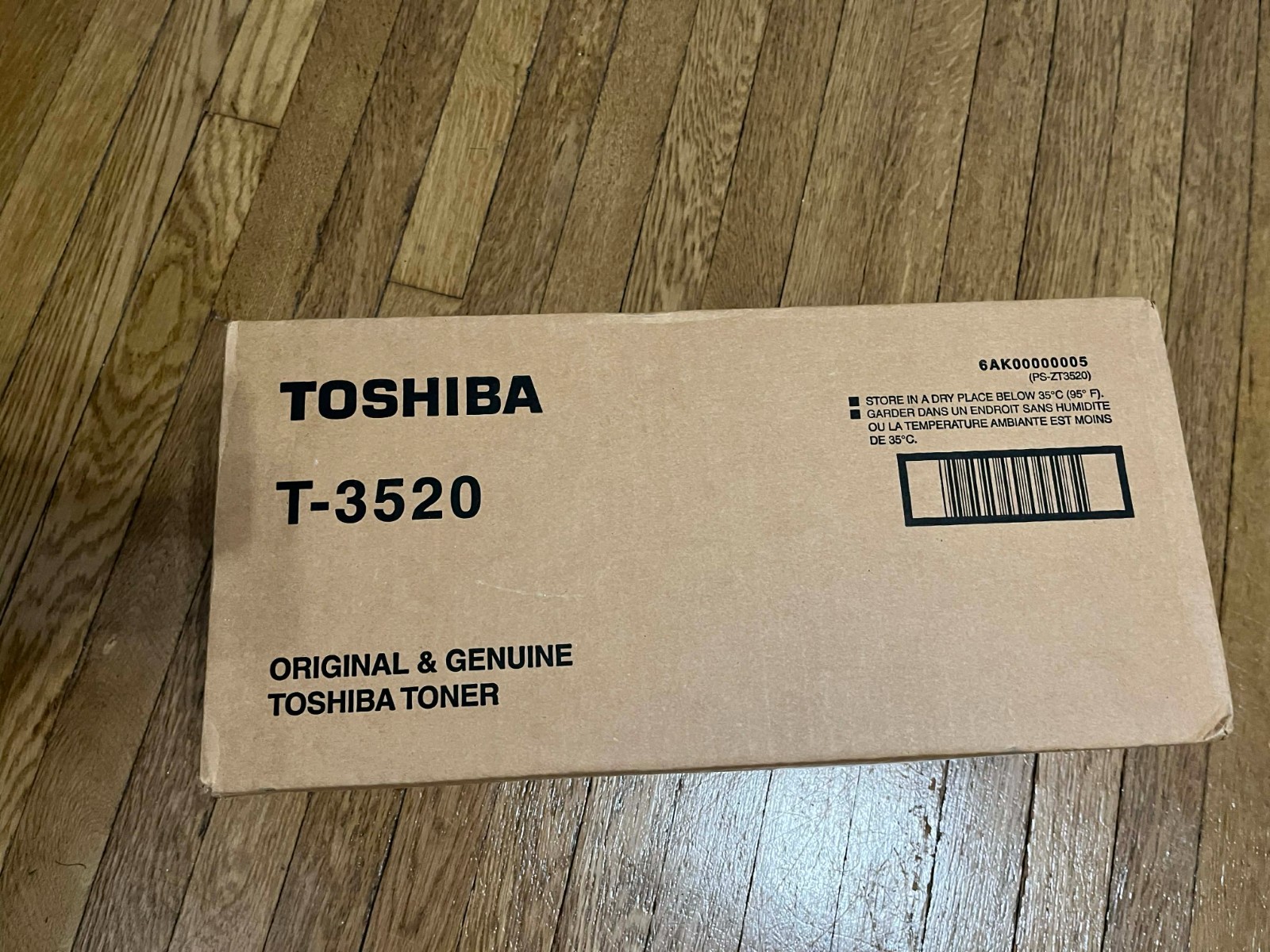 NEW TOSHIBA T-3520 CASE OEM Genuine Black Toner Print Cartridge Sealed | 4 Pack