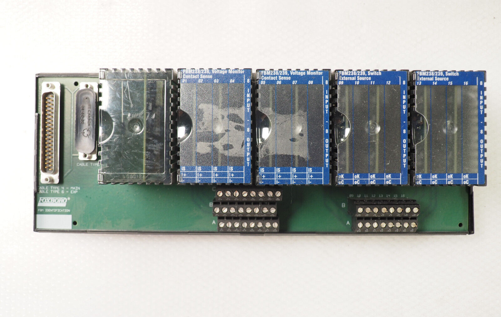 FOXBORO P0924JA Terminal Module w/ 2x Voltage Monitors 2x Switches FBM238/239