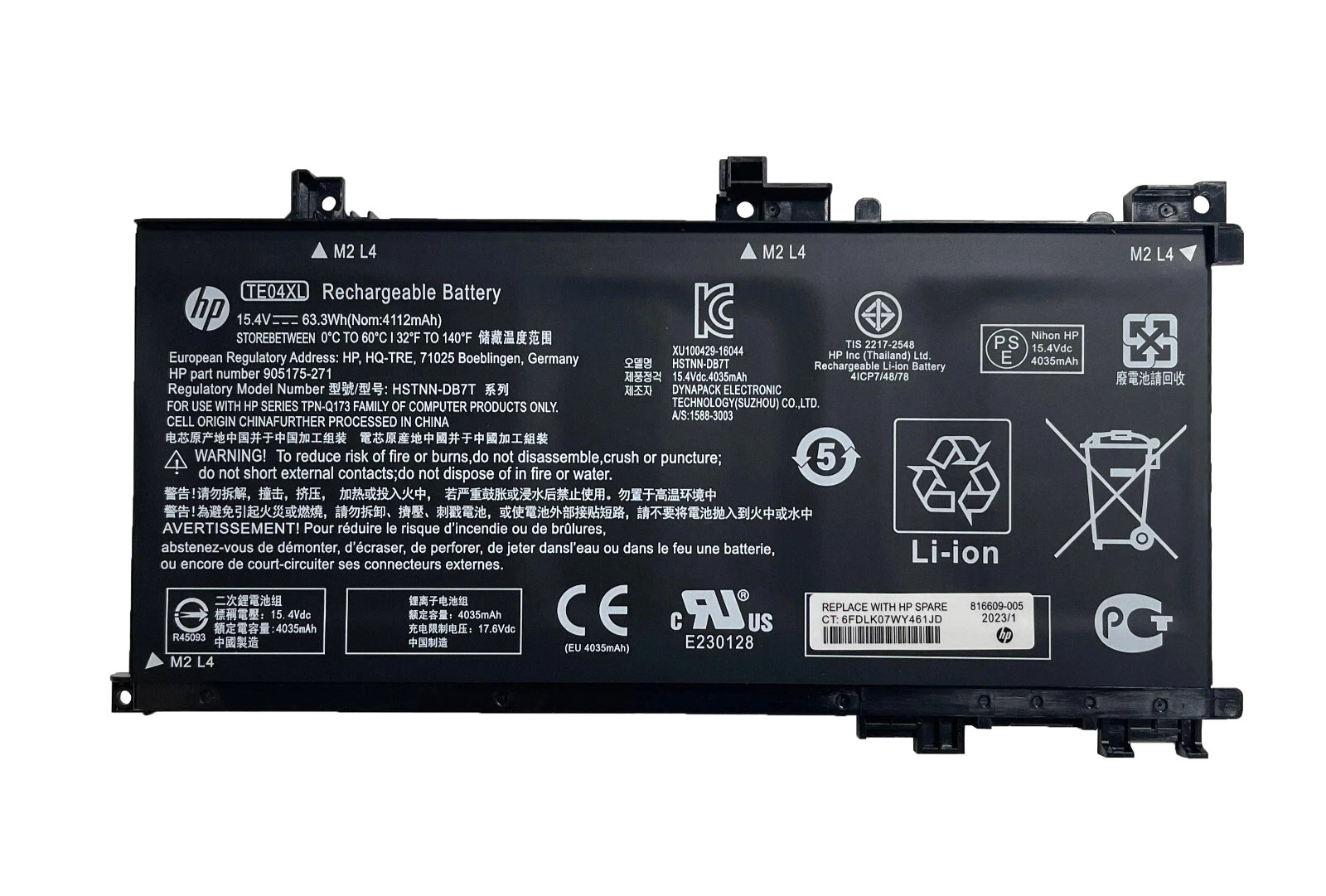 NEW Genuine OEM TE04XL Battery for HP Omen 15-AX200 15-BC 905175-2C1 905277-855