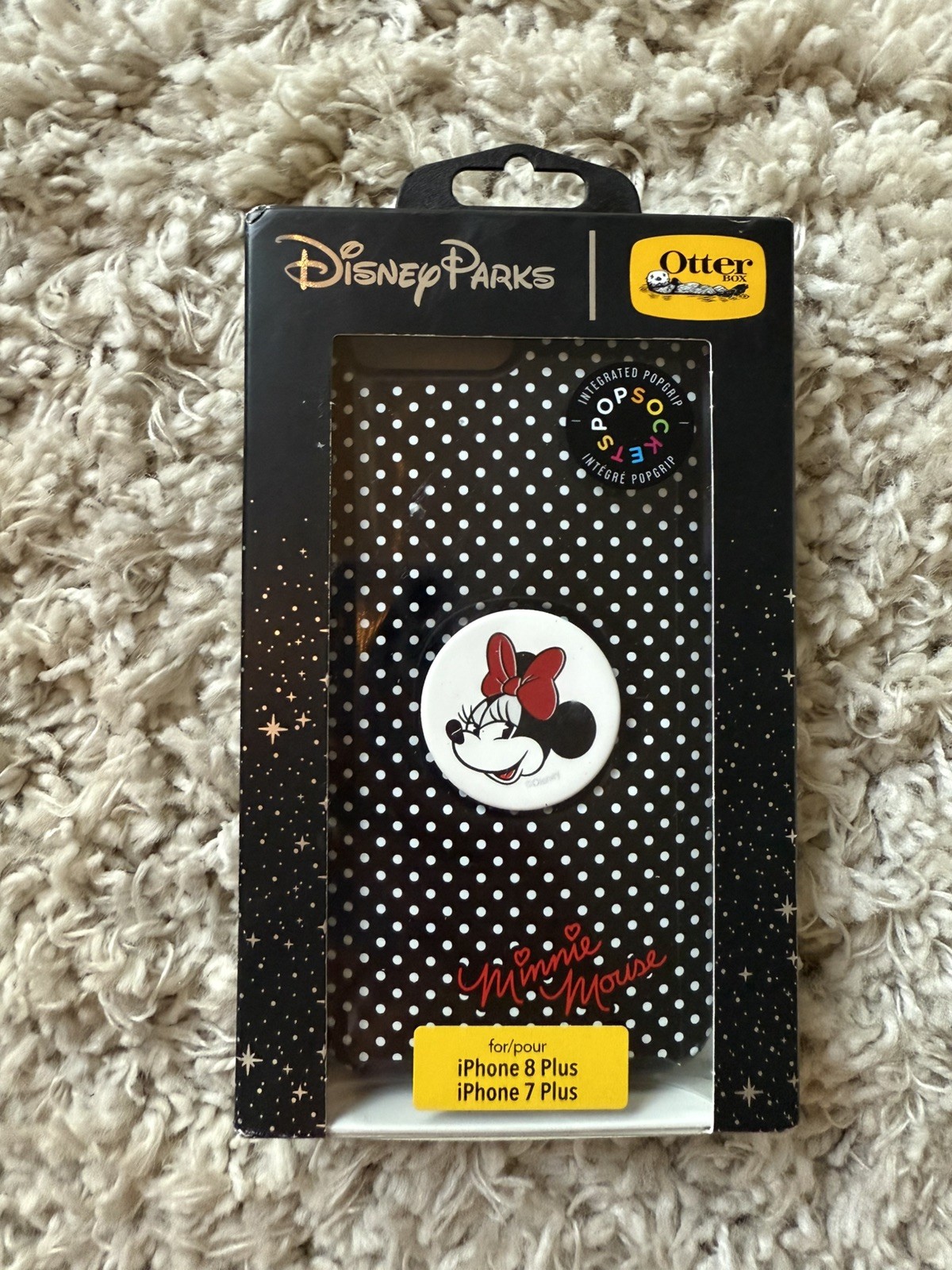 Disney Parks OTTERBOX PopSockets Popgrip Minnie Mouse iPhone 7/8 Plus Cover