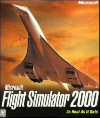 MS Flight Simulator 2000 PC CD pilot fly plane aircraft aviation simulation game