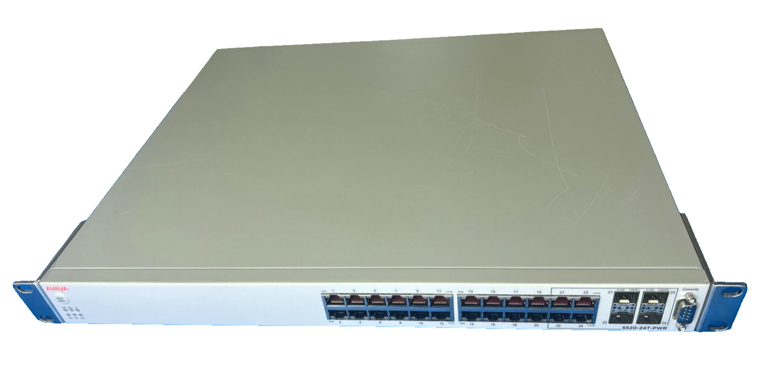 AVAYA 5520-24T-PWR 24-Port Network Switch AL1001A06-E5 Tested & Working