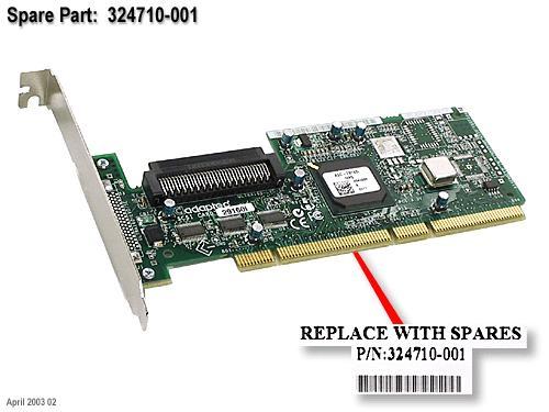 HP 324710-001 Integrated SE Integrated SCSI Adapter Board