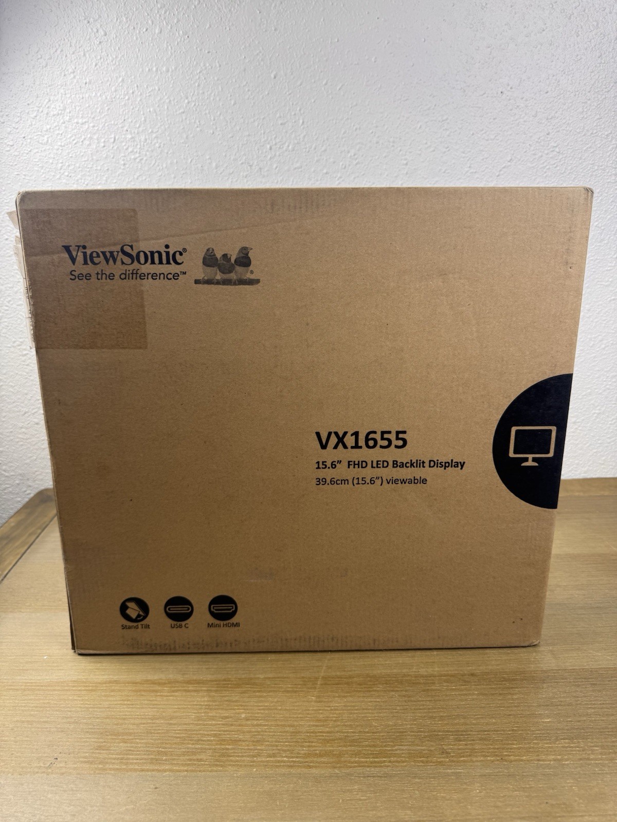 NEW SEALED ViewSonic VX1655 15.6 Inch 1080p FHD Portable LED IPS Monitor