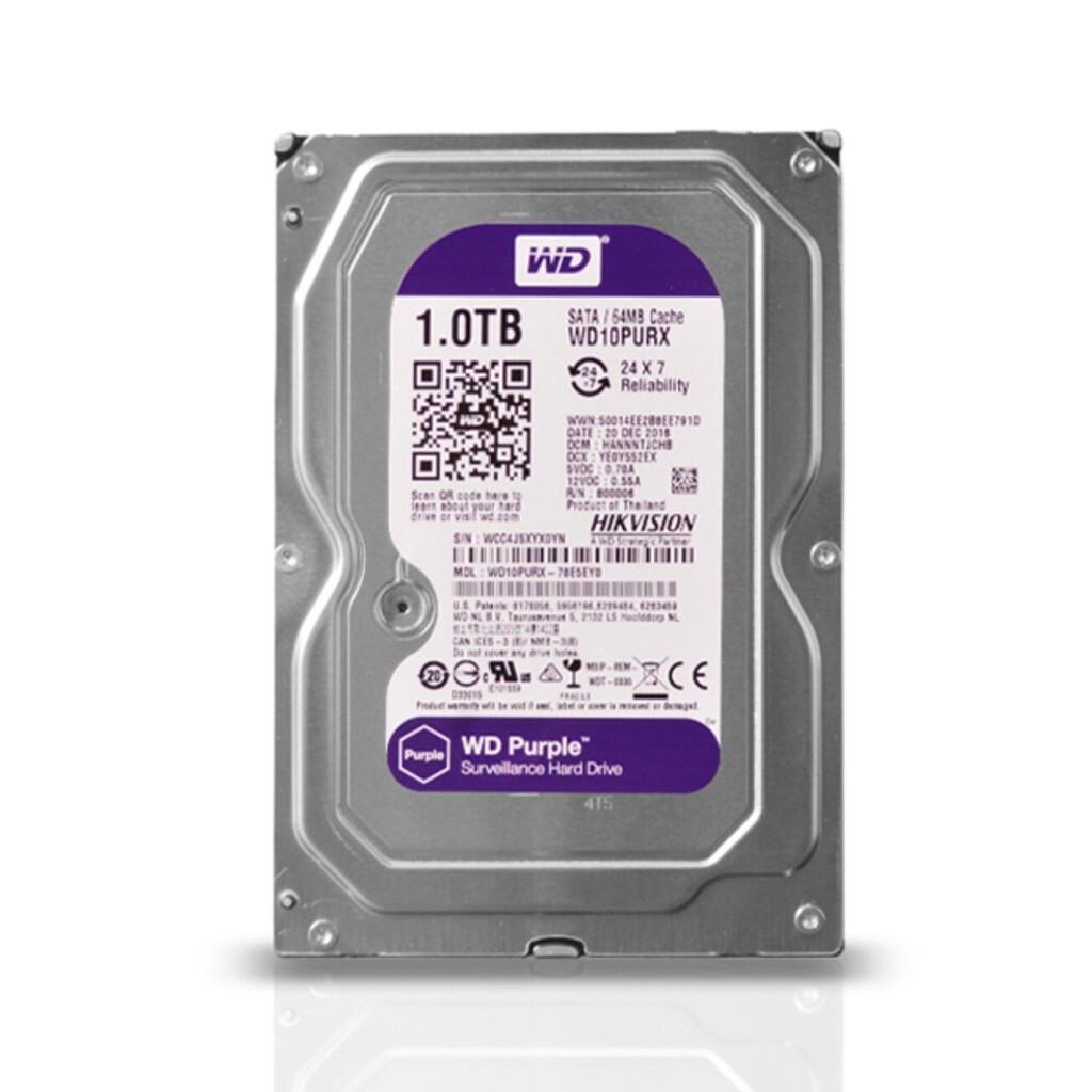 FOR Western Digital Purple 1TB WD10PURX 3.5" Hard Drive Surveillance Security